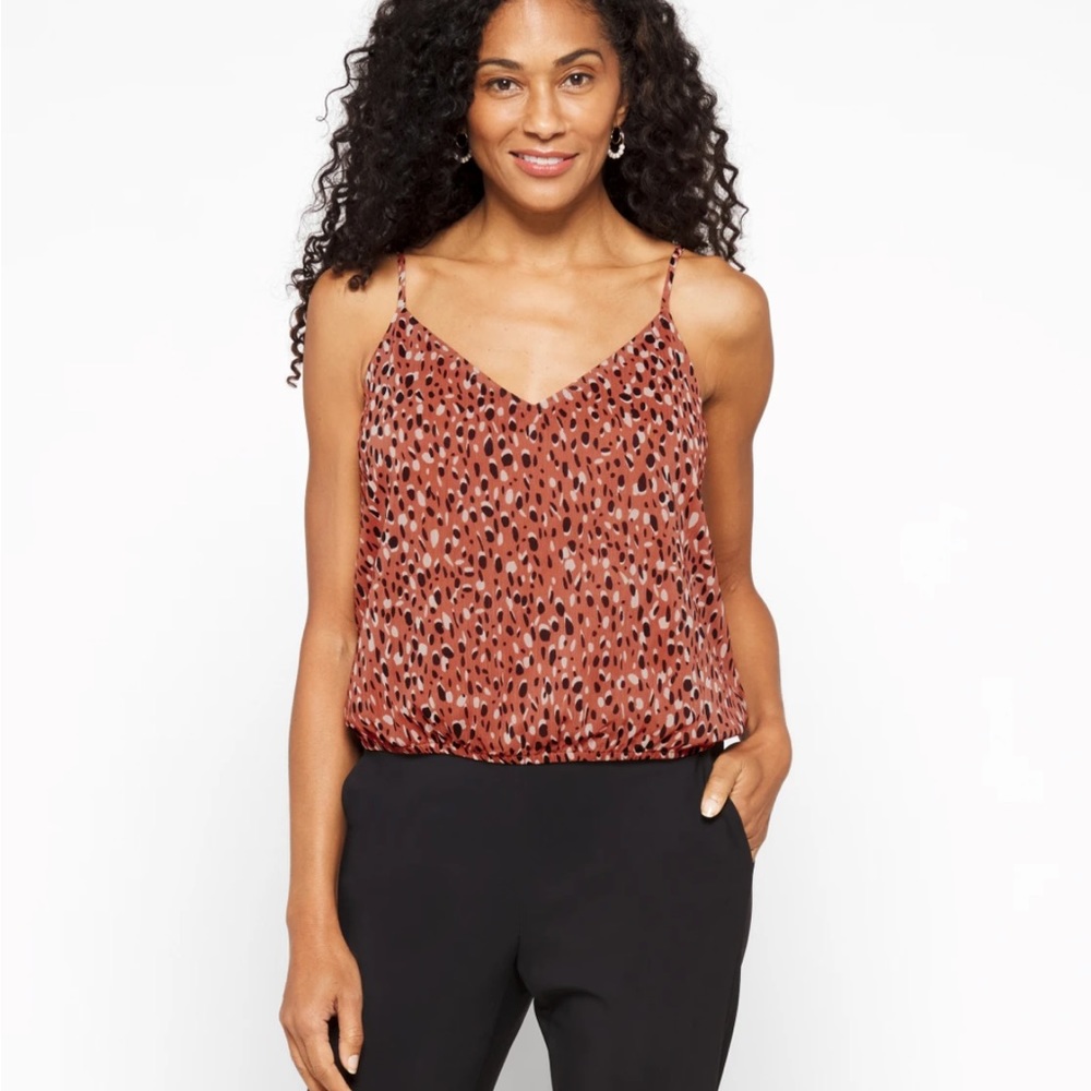 NINE BRITTON DARIA CROPPED CAMI BRAWN